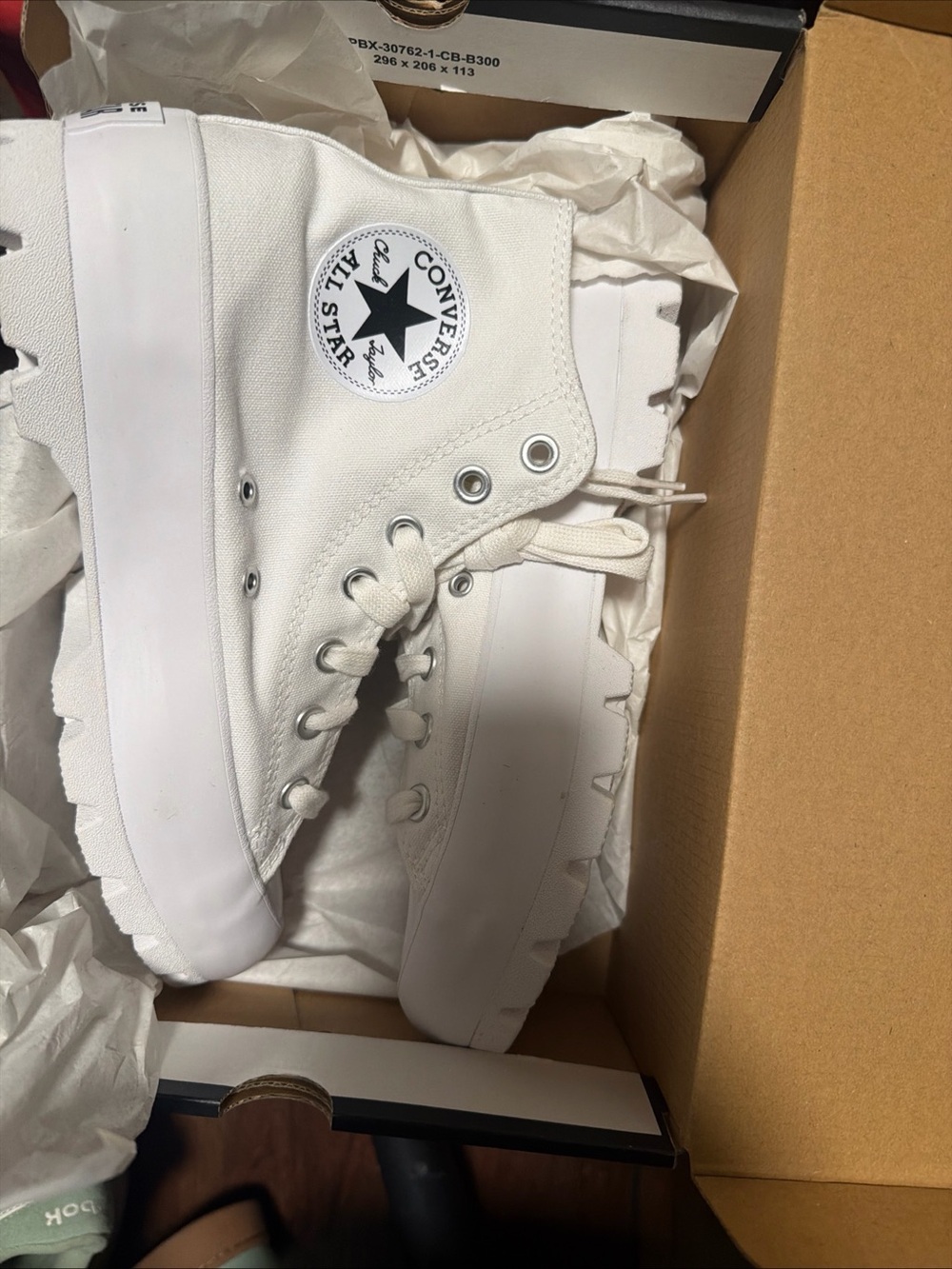 CONVERSE Women's Chuck Taylor All Star Lugged Canvas Upper Boots Sz 7.5m - Picture 3 of 5
